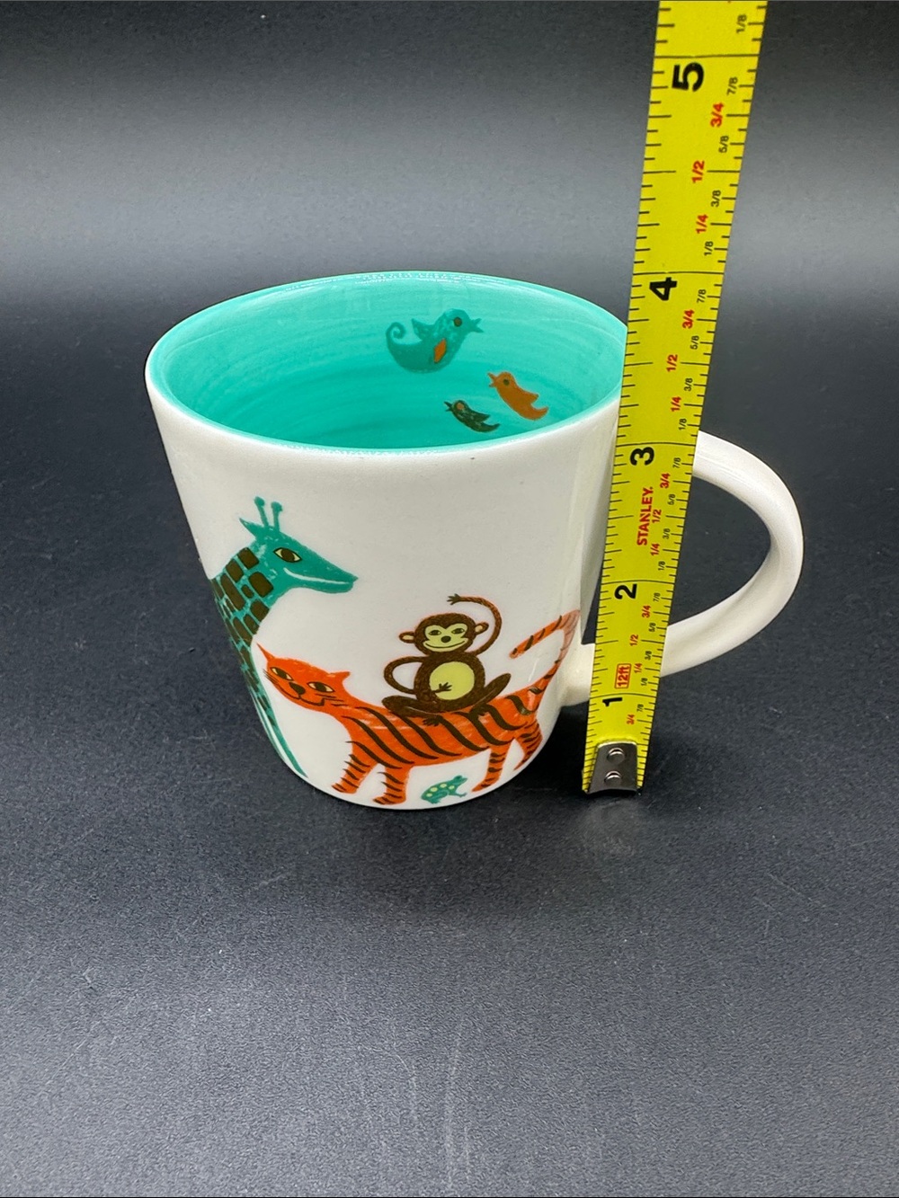Starbucks 2008 Kids Mug Zoo Animals Coffee Mug Hot Chocolate Tea Cup 8 oz - Picture 3 of 6